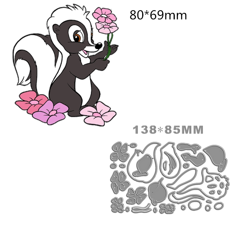 Candle Making For Kids - Новые Мультяшные металлические штампы Skunk для