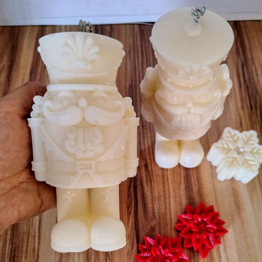Candle Making Fat - Щелкунчик, солдат, силиконовая форма для свечей,