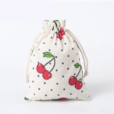 Jute Bag Packaging - 100 шт. джутовых мешочков с узором,
