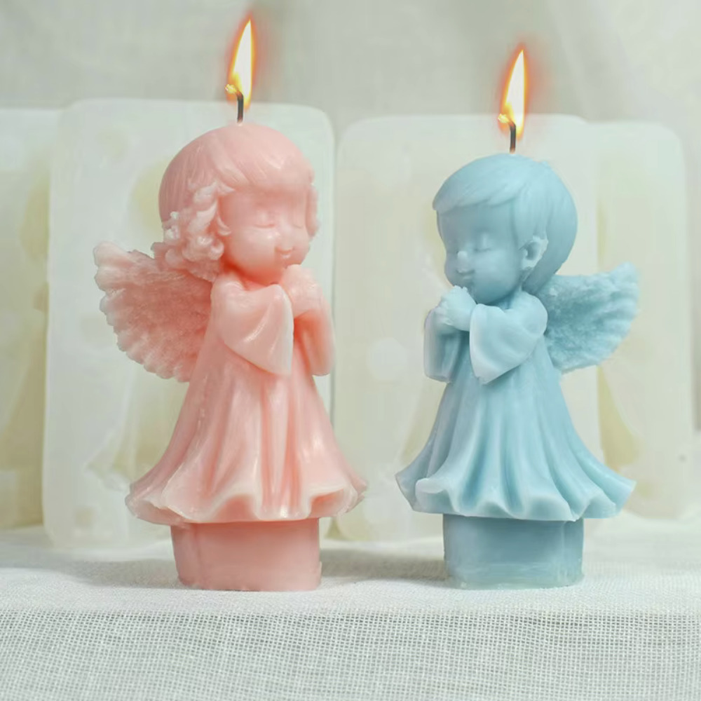 Candle Making For Kids - Крылатый ангел, силиконовая форма для свечей,