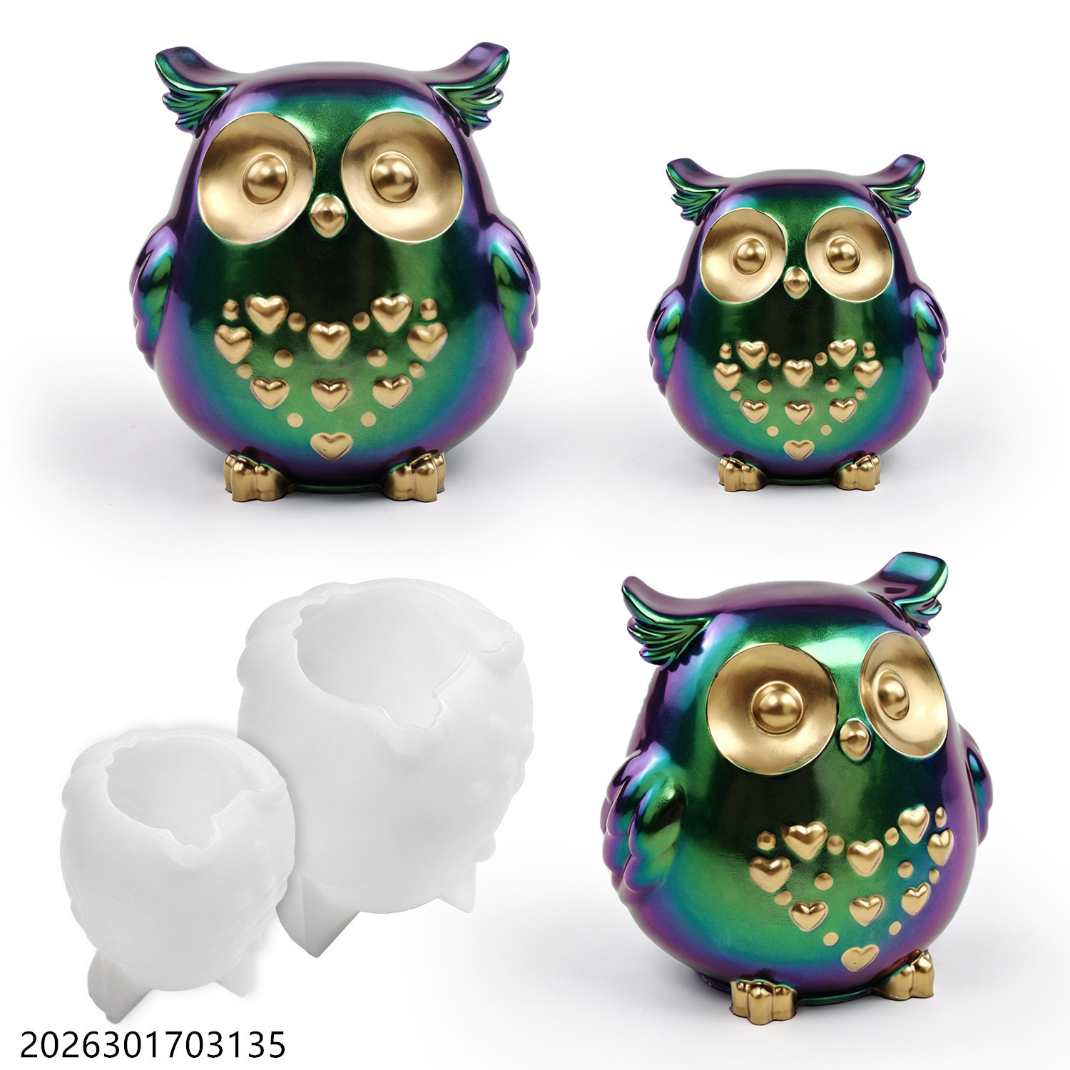 Candle Making Class - Силиконовая форма «Сова» 3D, набор для