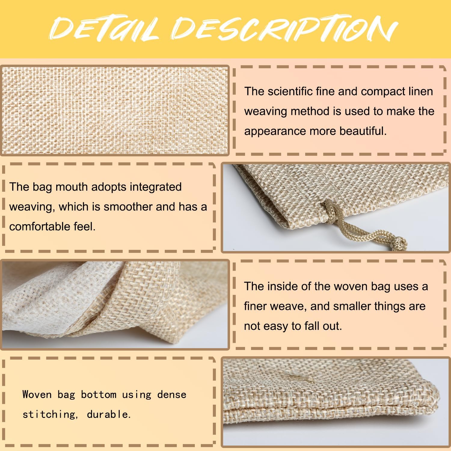 GiftsEden, 10 шт./40 шт., джут – обзор и цена Jute Bag Packaging