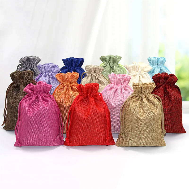 50 шт. мешочков из мешковины н – обзор и цена Jute Bag Packaging