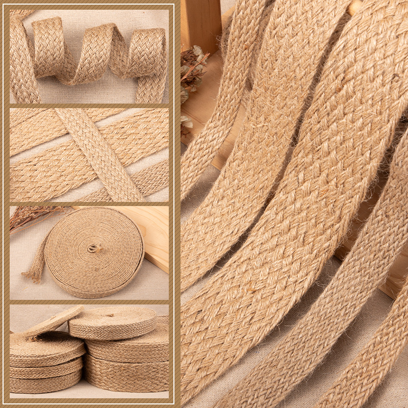 10 м/рулон плоские плетеные дж – обзор и цена Jute Bag Packaging