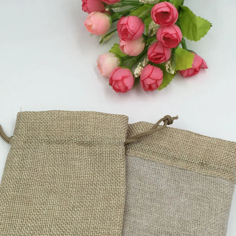 Джутовые пакеты 10x14 см, 300  – обзор и цена Jute Bag Packaging