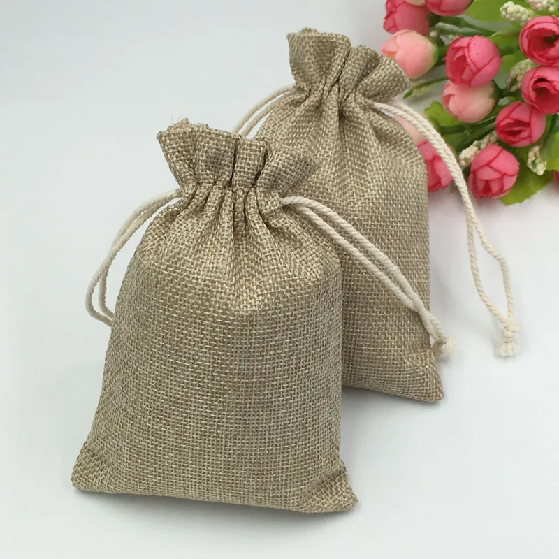 Джутовые пакеты 10x14 см, 300  – обзор и цена Jute Bag Packaging