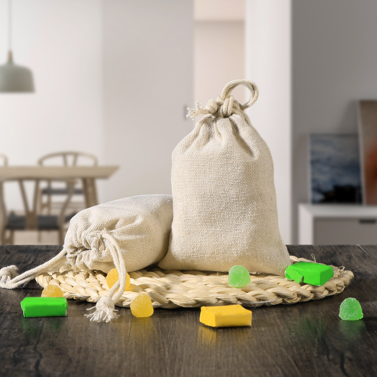10 шт. прочных многоразовых ме – обзор и цена Jute Bag Packaging