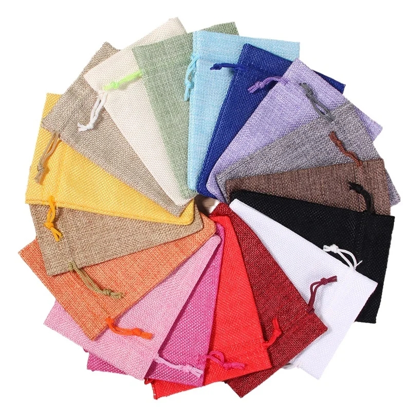 10/50/100 шт. мешочки из натур – обзор и цена Jute Bag Packaging